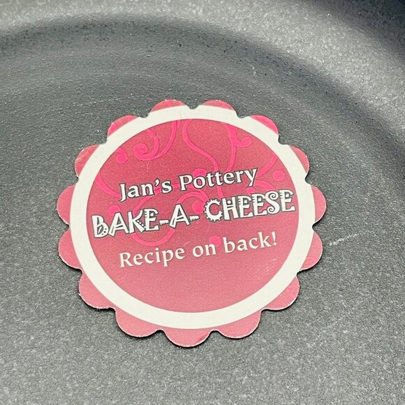 Black and white swirl glazed handmade baking dish by Jan's Pottery gouda recipe - Picture 7 of 9